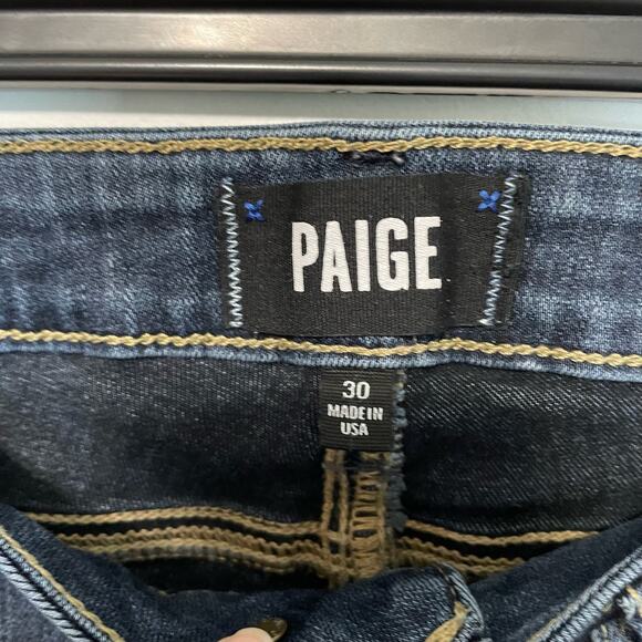 Paige Verdugo Ankle Jeans 30 Womens Denim Casual Mid Rise Stretch Skinny - Picture 4 of 5